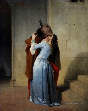 Le baiser romantisme Francesco Hayez Peinture à l'huile